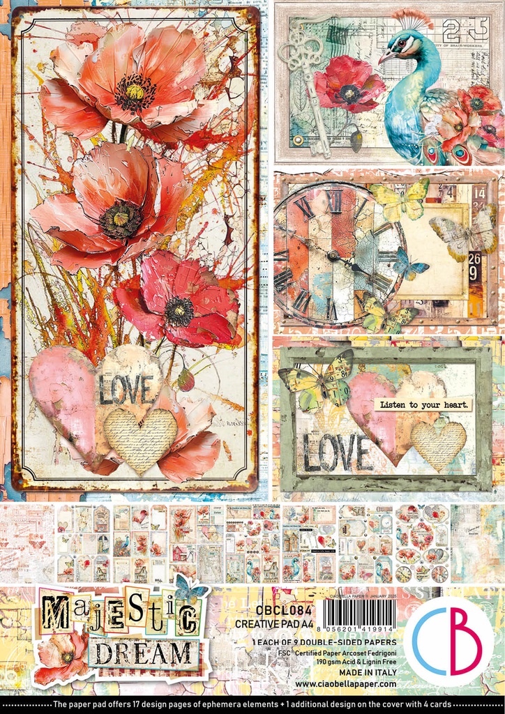 Ciao Bella Paper - Majestic Dream - A4 Creative Pad