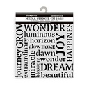Stamperia - Hidden Grove - Writings Stencil (12x12cm)