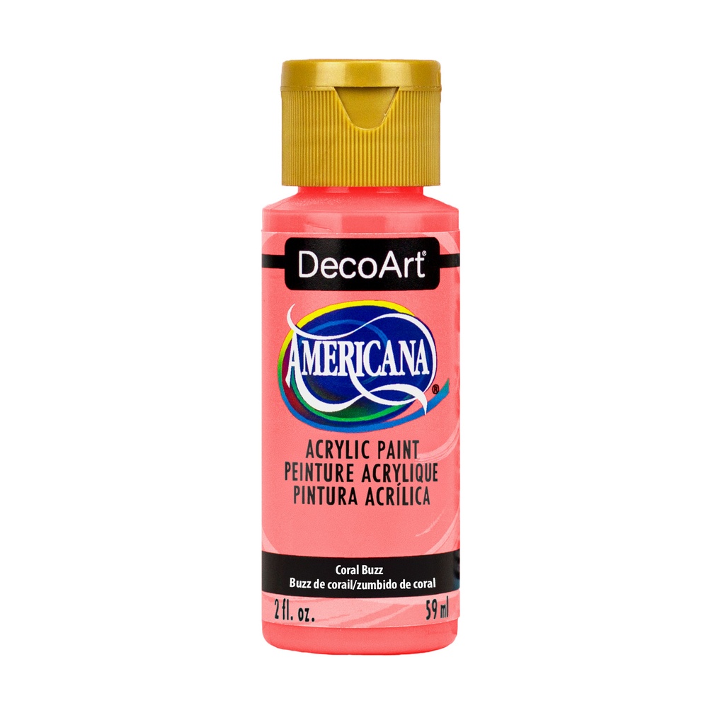 DecoArt Americana Acrylic - Coral Buzz (2oz)