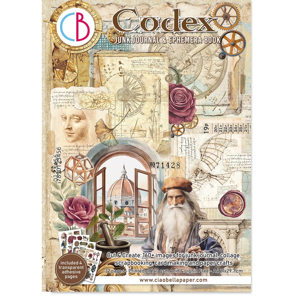 Codex  Journal Ephemera Book A4 32 Sheets