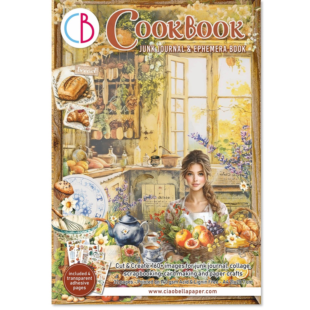 Ciao Bella Paper - Cookbook Journal Ephemera Book 