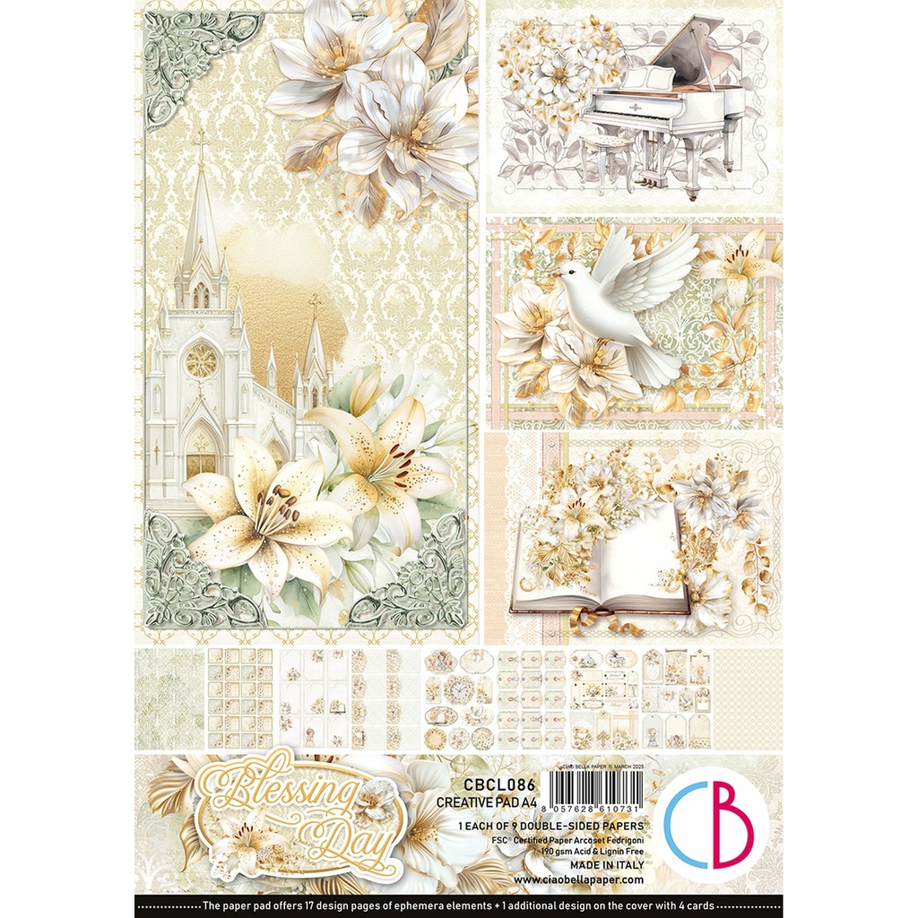 Ciao Bella Paper - Blessing day A4 Creative Pad