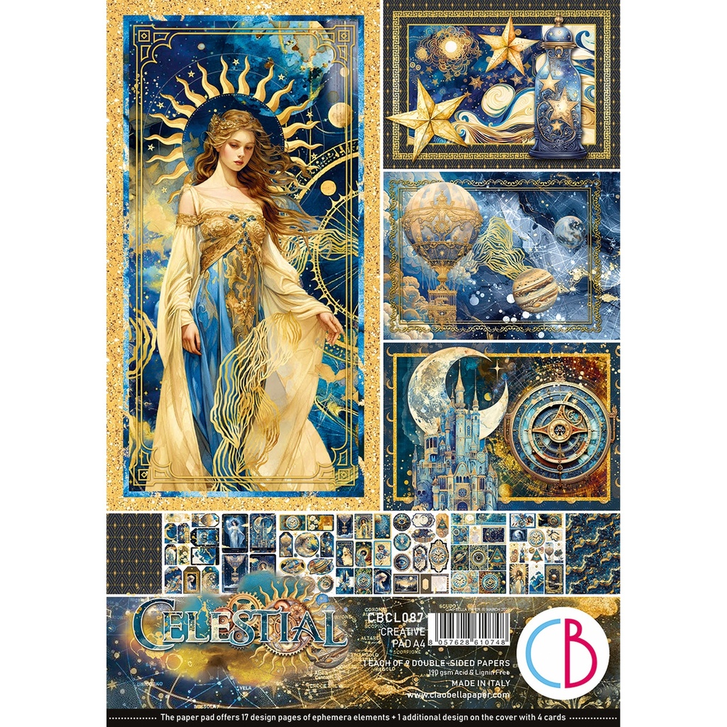 Celestial  Creative Pad A4 9/Pkg