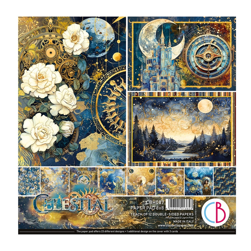 Celestial 8"x8" Paper Pad  12/Pkg