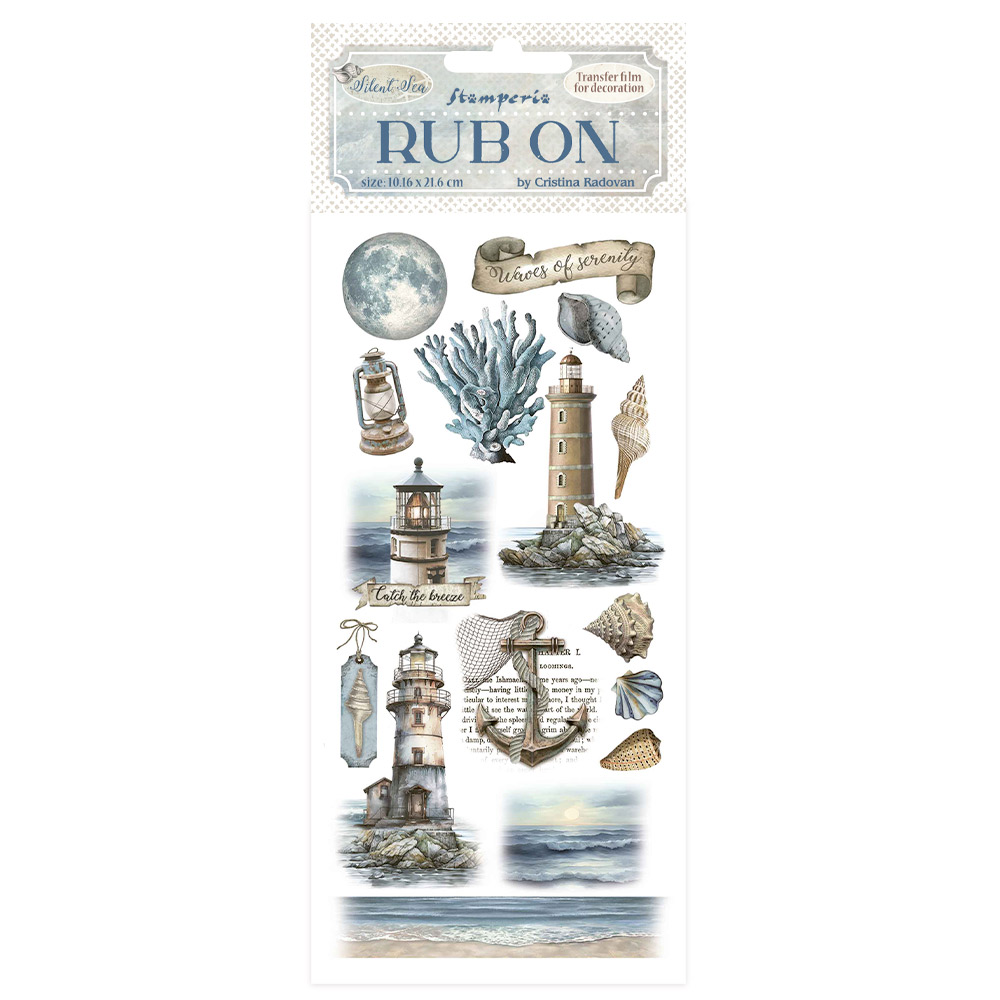 Stamperia - Silent Sea Rub-on - Lighthouse