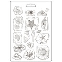Stamperia - Silent Sea - A5 soft mould - Fossils