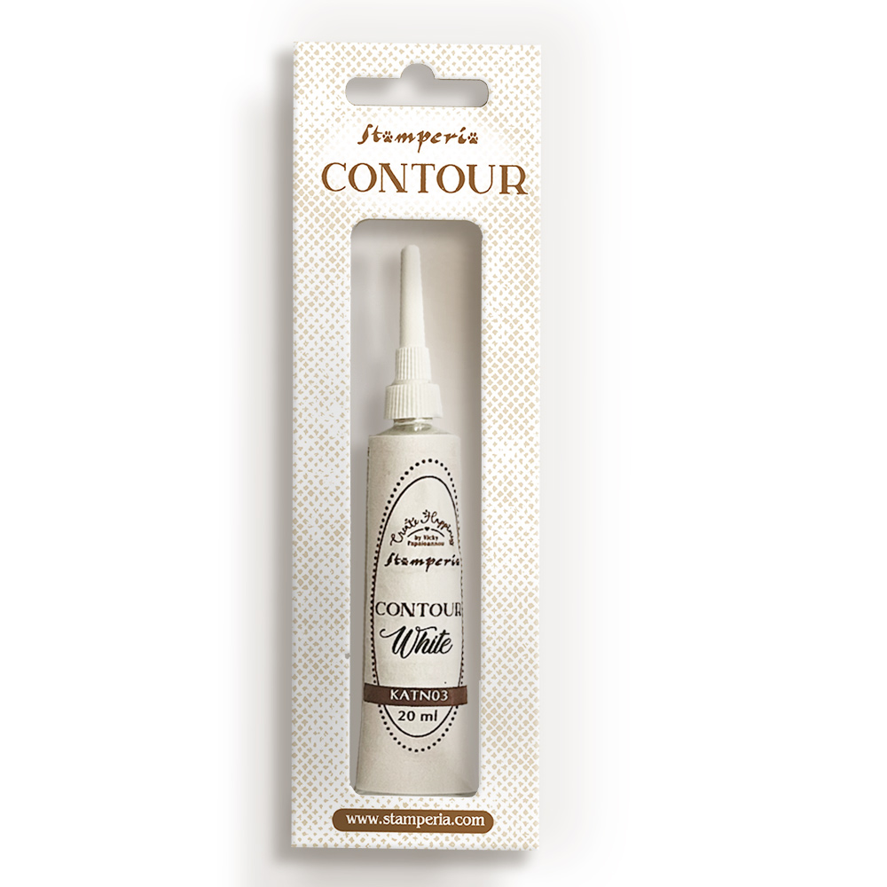 Stamperia White Contour Liner