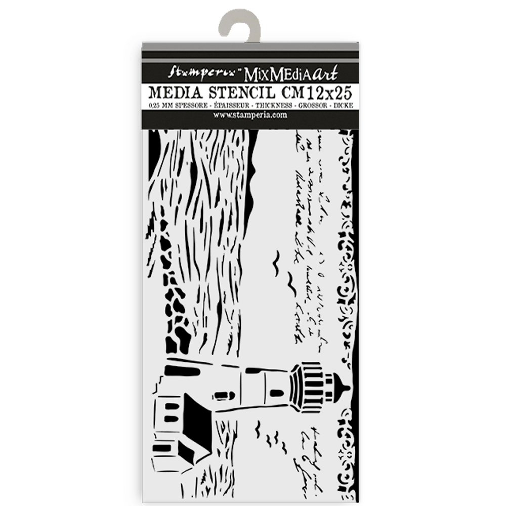 Stamperia - Silent Sea - Lighthouse Stencil (12x25cm)