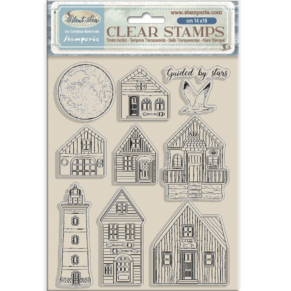 Stamperia - Silent Sea - Landscape stamp set 