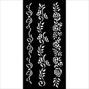 Stamperia - Timeless - 3 Borders Stencil (12x25cm)