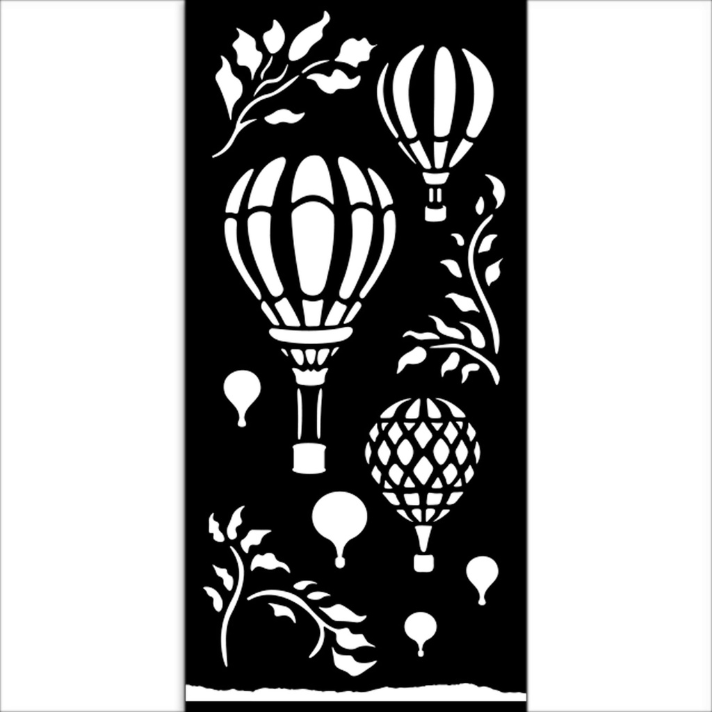 Stamperia - Timeless - Air Balloons Stencil (12x25cm)