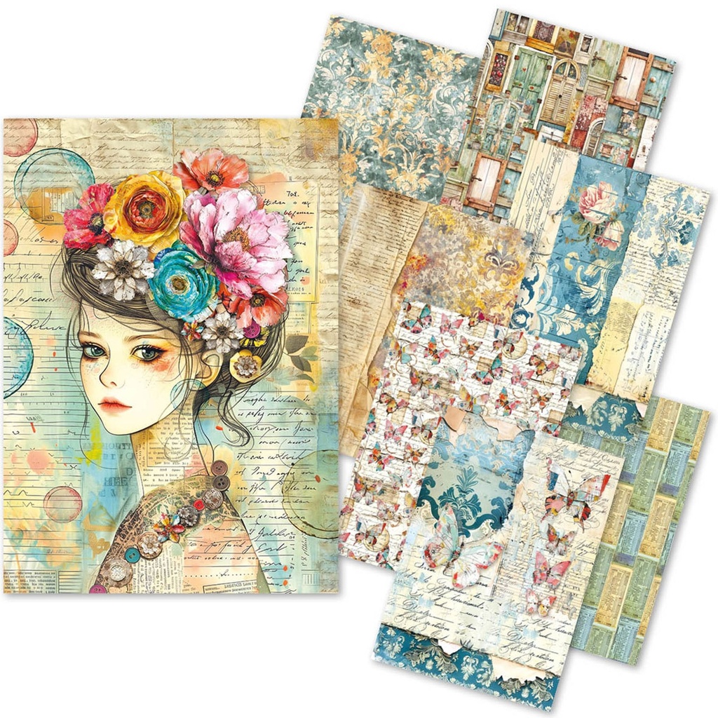Ciao Bella Paper - Quintessential Craftmix A5 Paper Pack (Tissue & Vellum Variety)