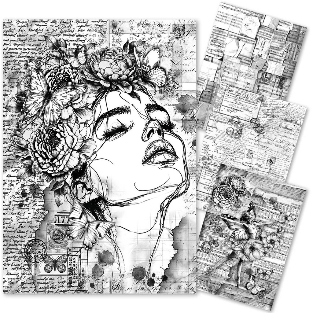 Ciao Bella Paper - Meaningful Memories A4 Mixed Media rice paper