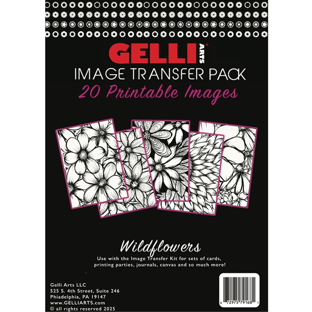 Gelli Arts® Image Transfer Printables - Wildflowers