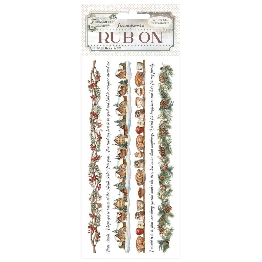 Stamperia - The Owl's House - Rub-on Strips 