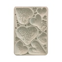 Stamperia - Alice in Christmas - Simple Hearts A5 Silicon mould
