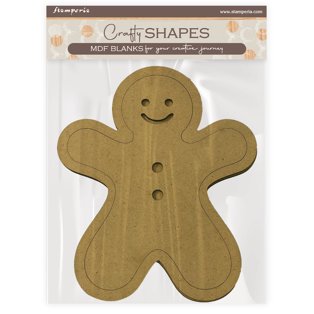 Stamperia - Candy Christmas - Crafty Shapes:  Gingerbreads 