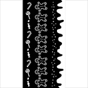 Stamperia - Candy Christmas - Stripes Stencil (12cmX25cm)  
