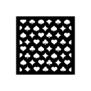 Stamperia -  Alice in Christmas - Poker Cards Stencil (12cmX12cm)