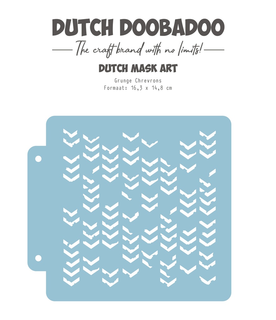 Dutch Doobadoo Mask Art - Grunge Chevrons 