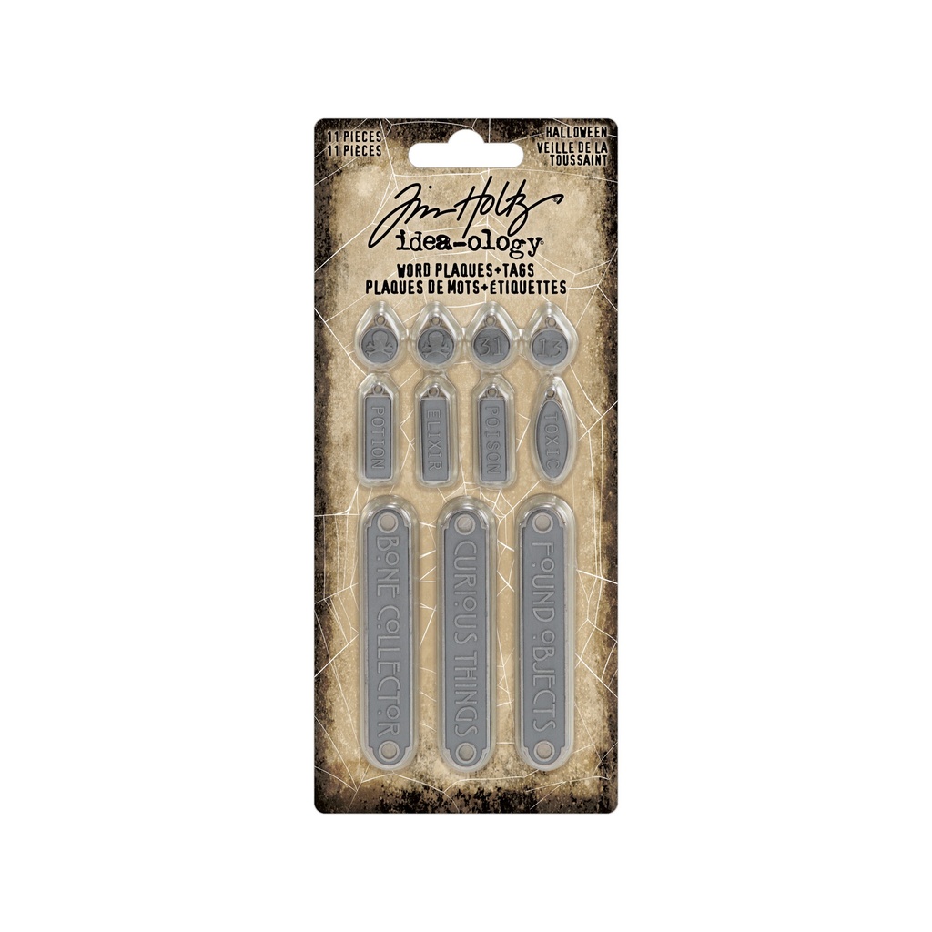 Tim Holtz Idea-ology Halloween
Word Plaques + Tags
