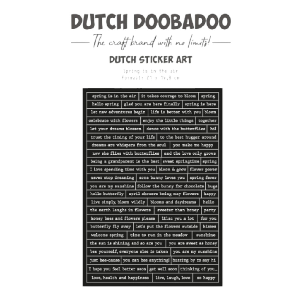 Dutch Doobadoo Spring in the Air Sticker Art (A5)