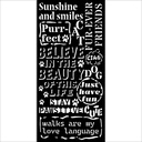 Stamperia - Furry Friends -  Quotes Stencil (12x25cm)