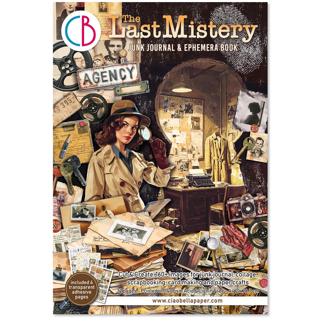 Ciao Bella Paper - The Last Mystery - Junk Journal & Ephemera Book 