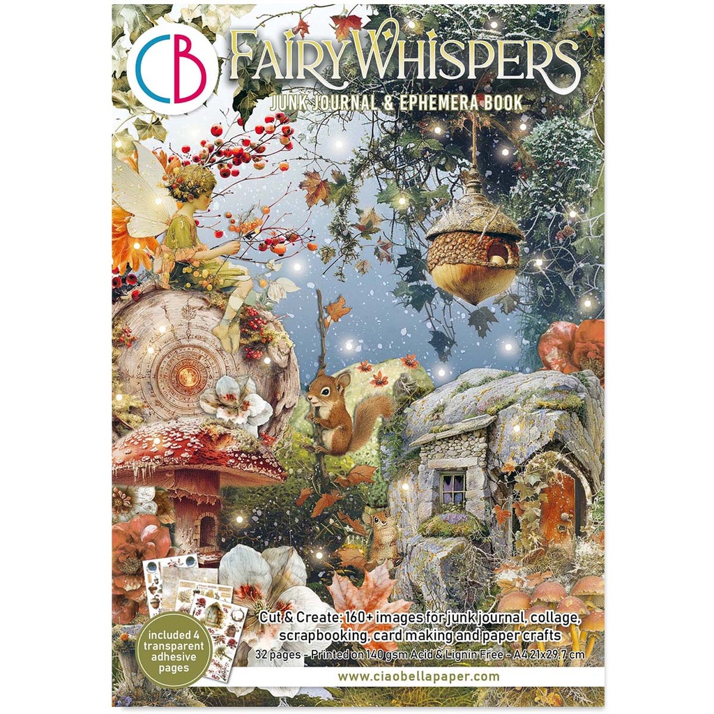 Ciao Bella Paper - Fairy Whispers - Junk Journal & Ephemera Book 