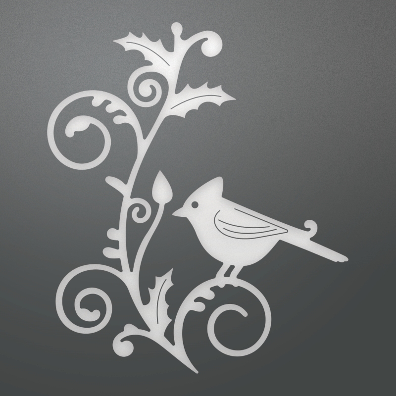 Ultimate Crafts Cardinal and Flourish Decorative Die