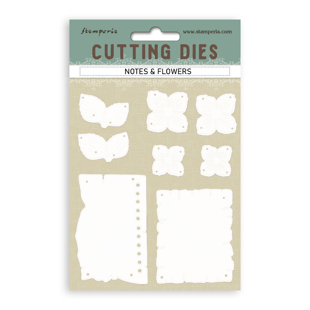 Stamperia - Quiet Days - Notes and Flowers die set