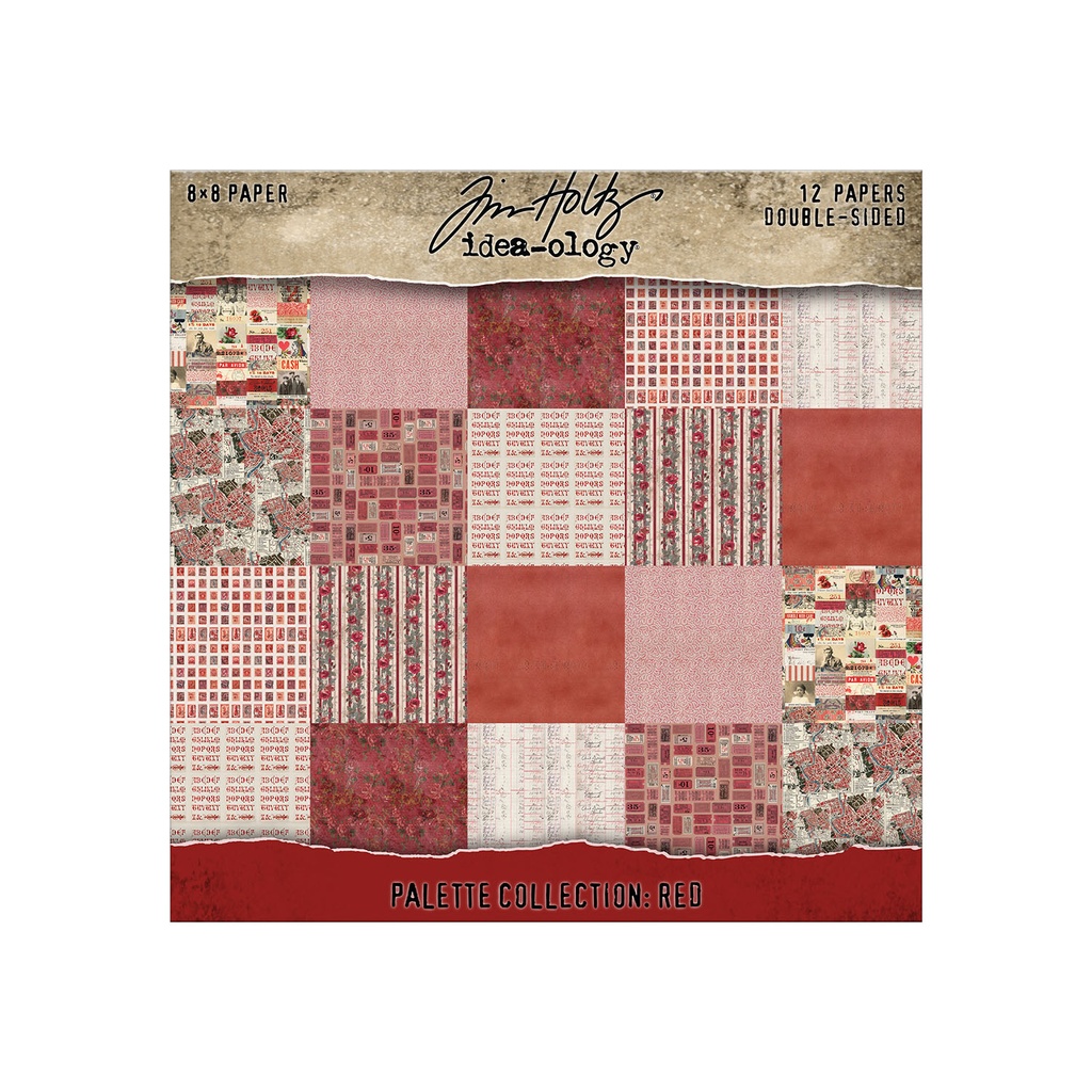 Tim Holtz Idea-ology - Palette Collection: Red (8"x8")
