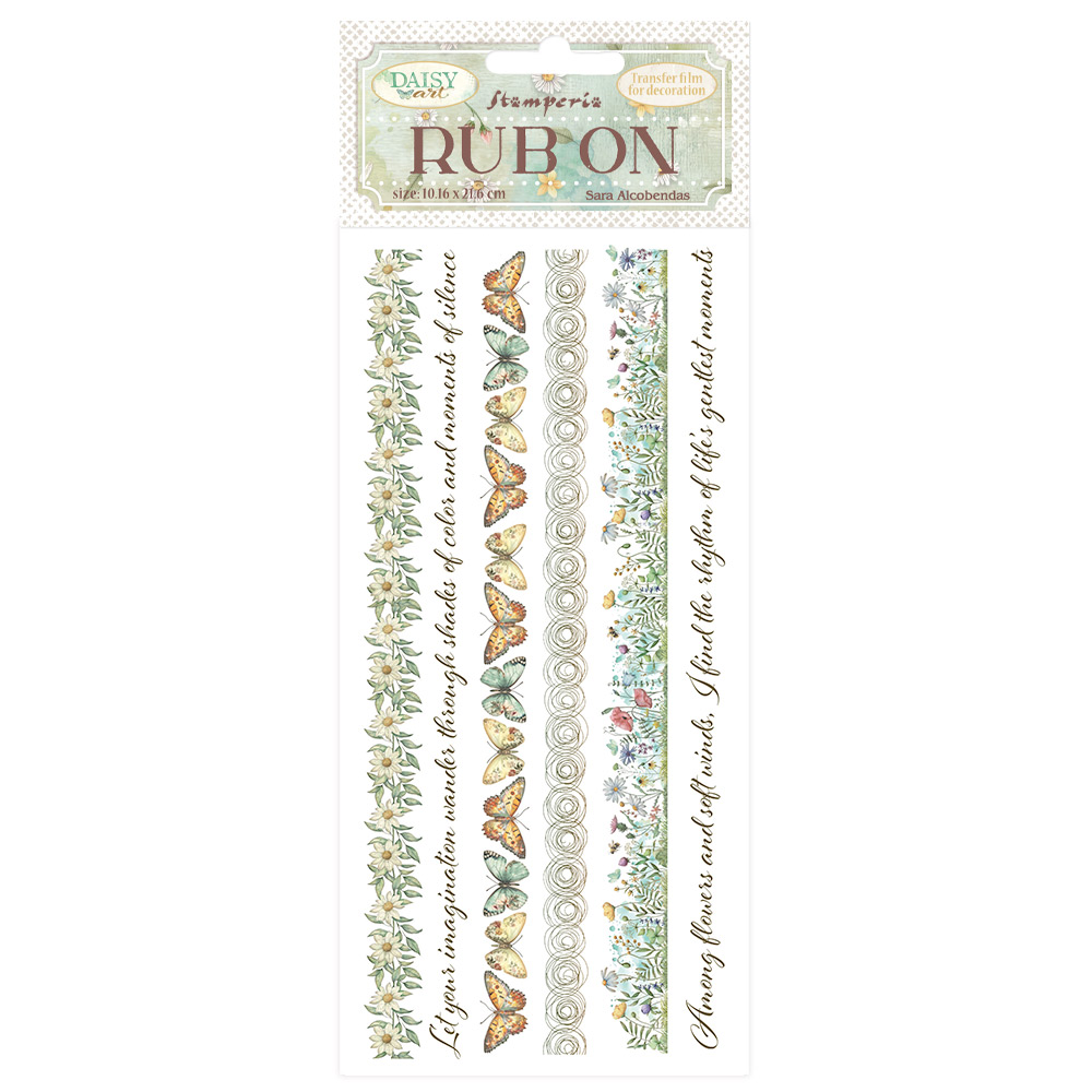 Stamperia - Daisy Art - Rub on - Stripes 