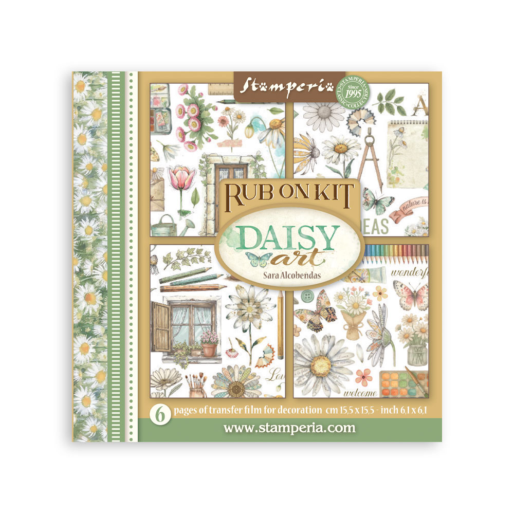 Stamperia - Daisy Art - Rub-on Kit 