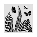 Stamperia - Daisy Art - Fern 18x18cm Stencil