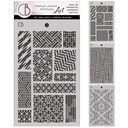  Ciao Bella Paper - Eastern Journey - Triple Layer Stencil Set (5"x8") 