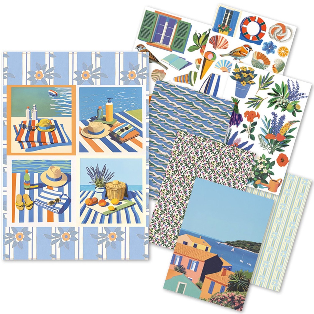  Ciao Bella Paper - Riviera Dream - A5 Rice Paper (mixed x 8) 