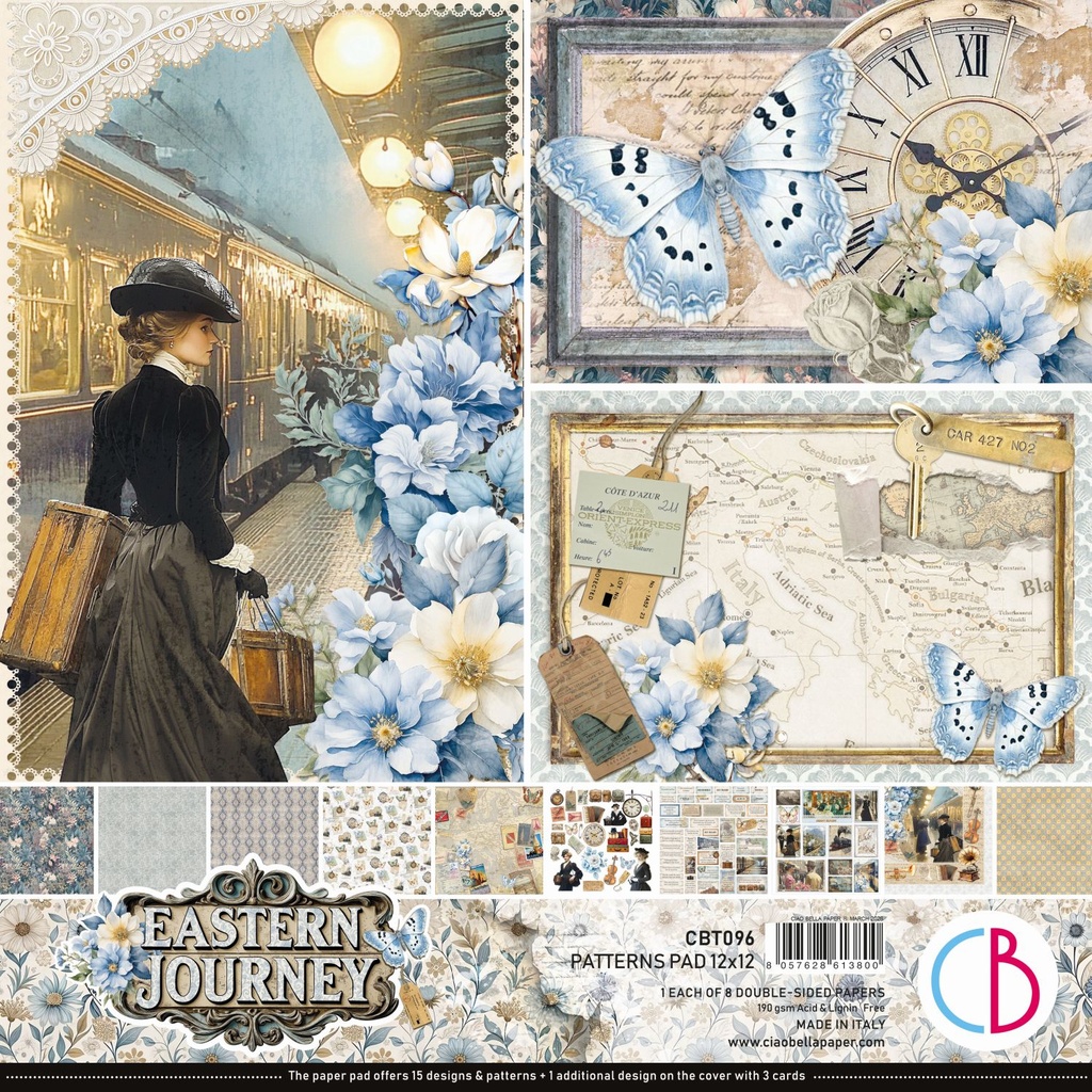 Ciao Bella Paper - Eastern Journey - 12"x12" Patterns Pad  