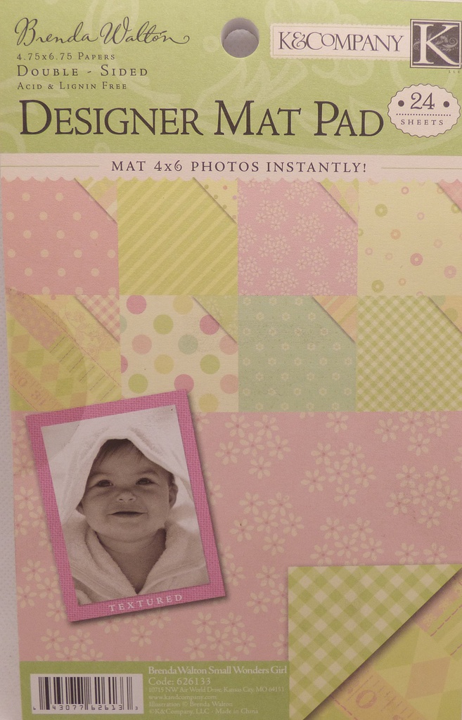 Small Wonders 4.75x6.75 Girl Mat Pad