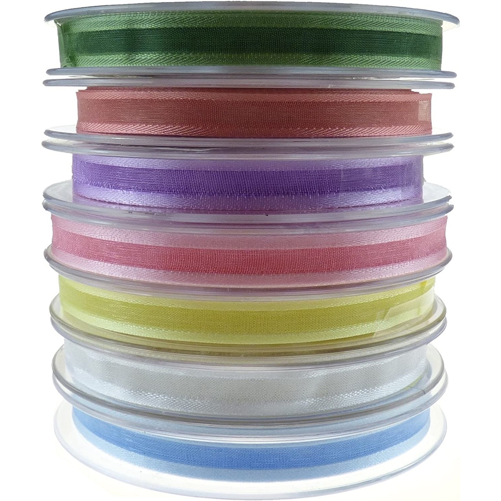 Personal Impressions Organza Ribbon With Satin Edge (7 colours 10mm x25m)