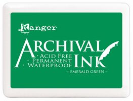 Ranger Archival Jumbo ink pad - Emerald Green 