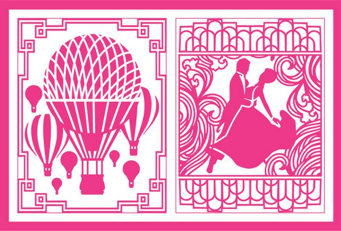 Craft Concepts His And Hers A2 Embossing Folder