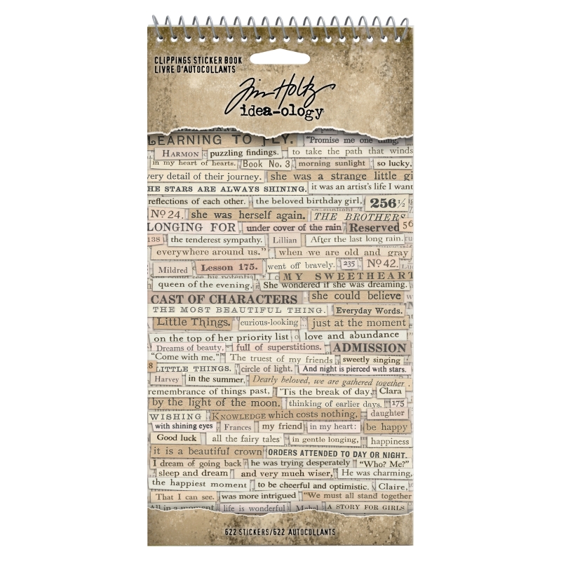 Tim Holtz Idea-ology - Clipping Stickers Book