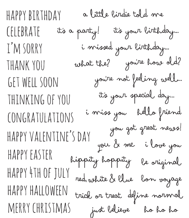 Tim Holtz Cling Stamps - Crazy Talk