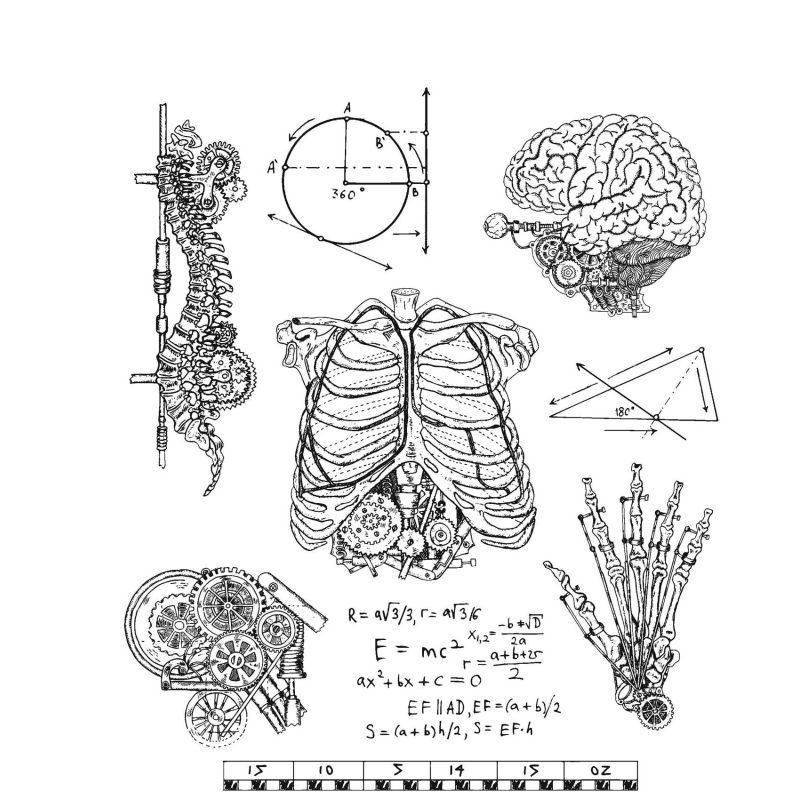 Tim Holtz - Stampers Anonymous Cling Stamps - Weird Science