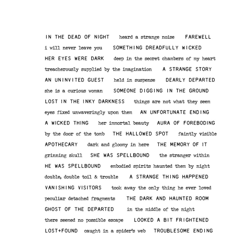 Tim Holtz - Stampers Anonymous Cling Stamps - Tiny Text Halloween