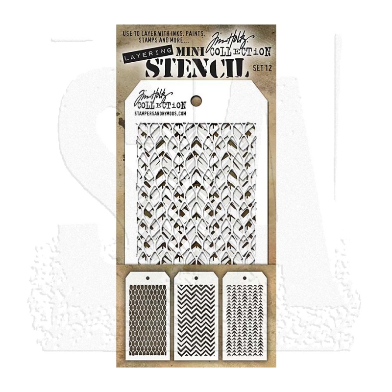 Tim Holtz Mini Layering Stencil Set #12