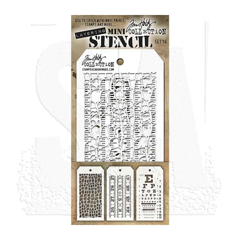 Tim Holtz Mini Layering Stencil Set #16