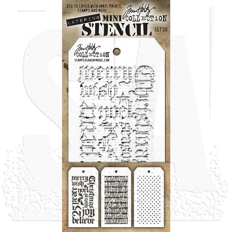 Tim Holtz Mini Layering Stencil Set #20