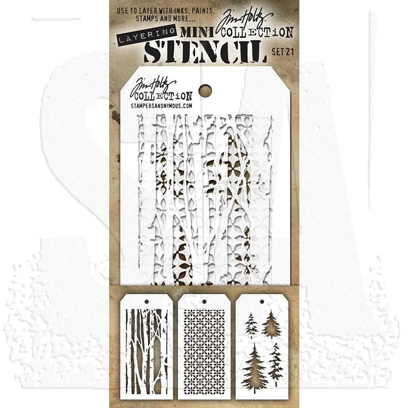 Tim Holtz Mini Layering Stencil Set #21